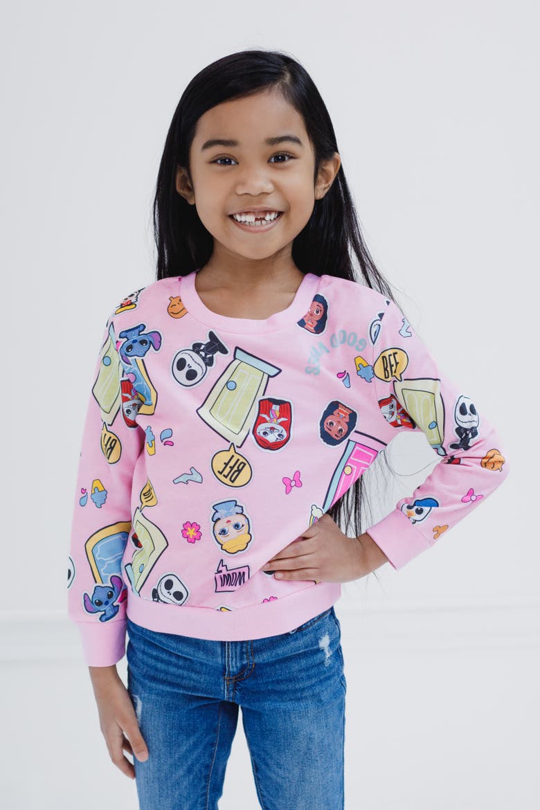 Doorables Pullover Sweatshirt, Alternate, color, Pink Doorables