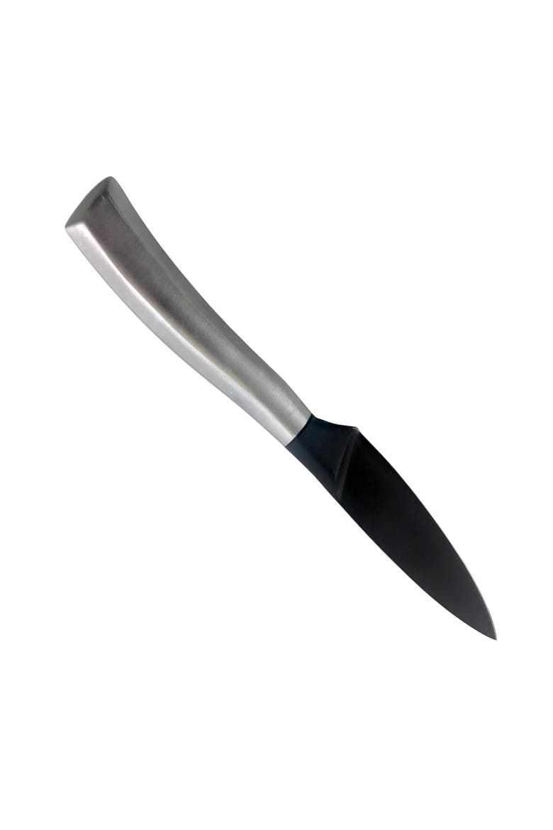 Opus 3.5 Inch. Stainless Steel Paring Knife with Black Blade, Alternate, color, Silver