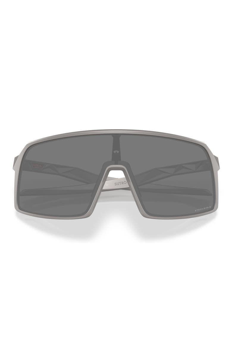 Sutro 37mm Rectangle Shield Sunglasses, Alternate, color, TITANIUM / PRIZM BLACK