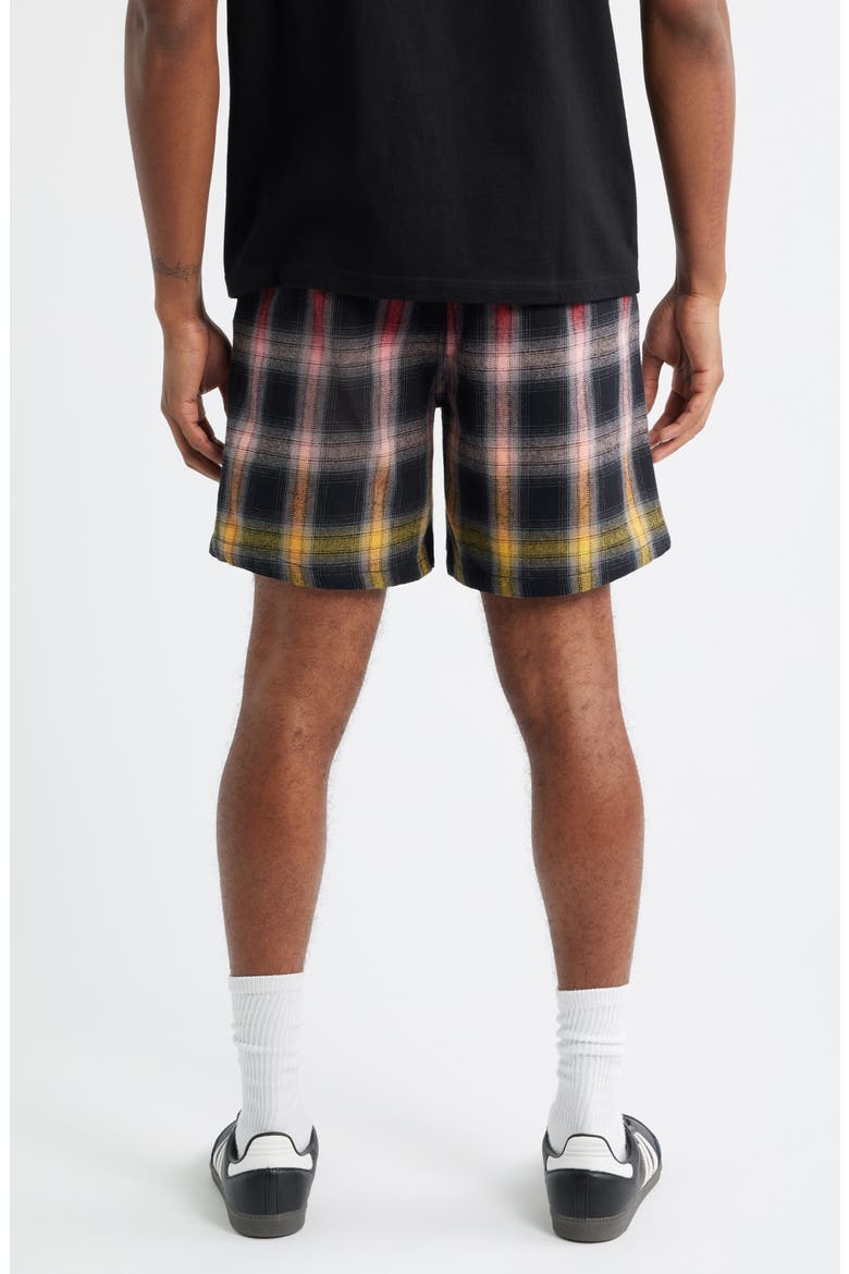 BB Vinyls Drawstring Knit Shorts, Alternate, color, BLACK