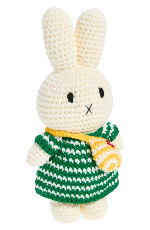 Miffy & Her Stripe Dress & Bag Crocheted Stuffed Animal