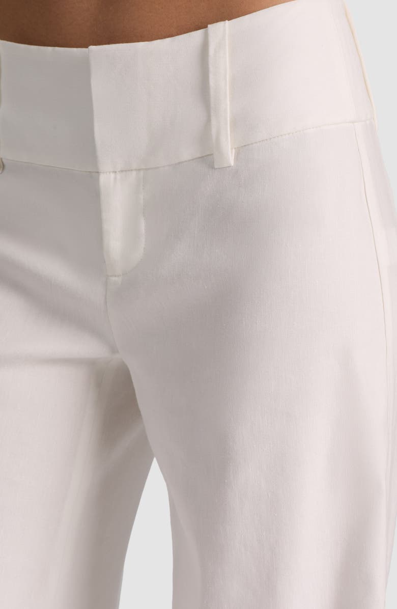 Alice + Olivia Olivia Wide Leg Linen Blend Pants, Alternate, color, 