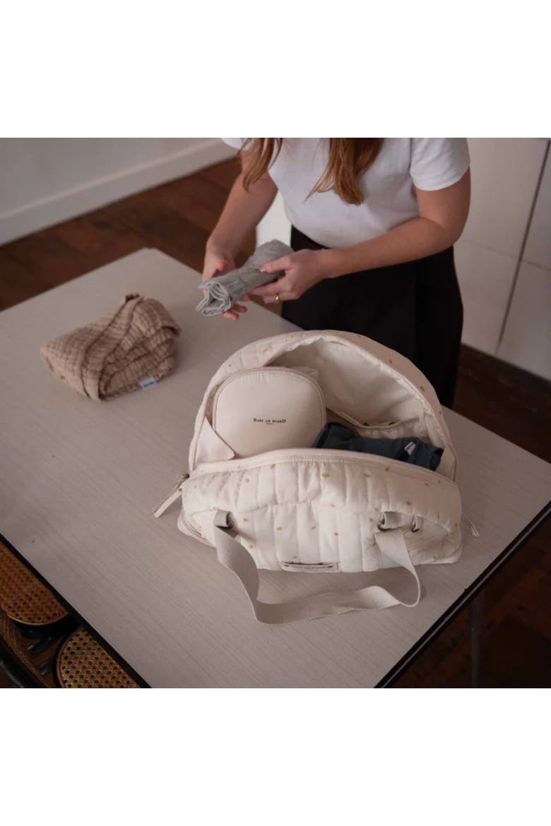 Duodoune Diaper Bag, Alternate, color, Cream