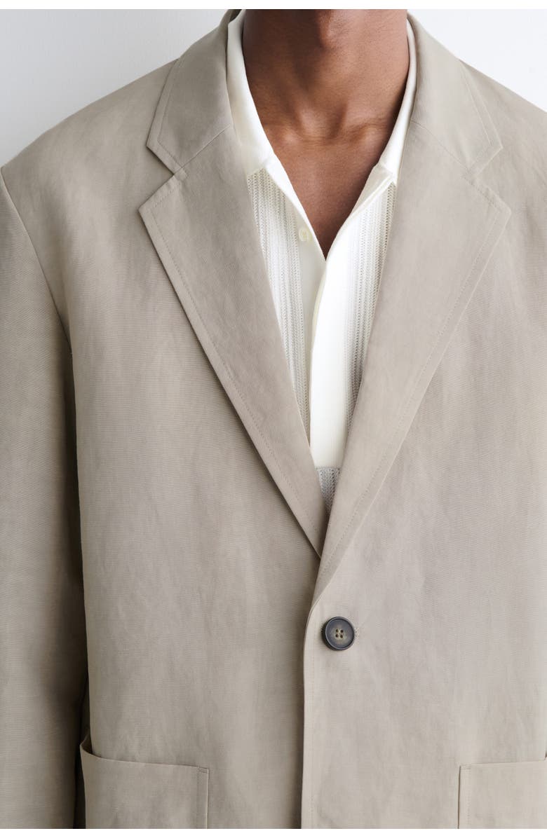COS Unstructured Linen-Blend Blazer, Alternate, color, Beige
