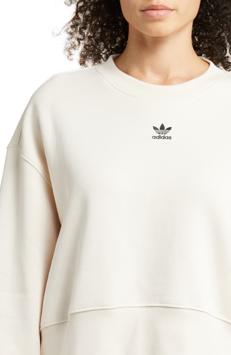 adidas Originals Trefoil Crewneck Sweatshirt, Alternate, color, 