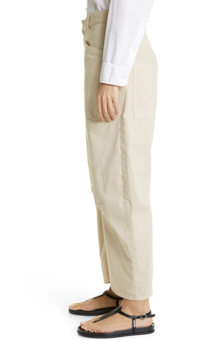 Nili Lotan Shon Stretch Cotton Pants, Alternate, color, Sandstone