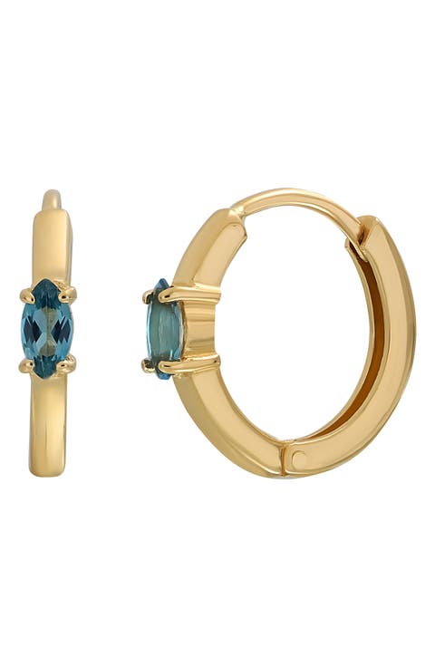 London Blue Topaz Huggie Hoop Earrings (Nordstrom Exclusive)