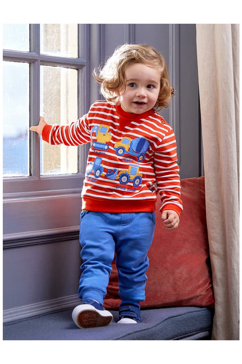 Transport Appliqué Sweatshirt & Leggings Set, Alternate, color, RUST