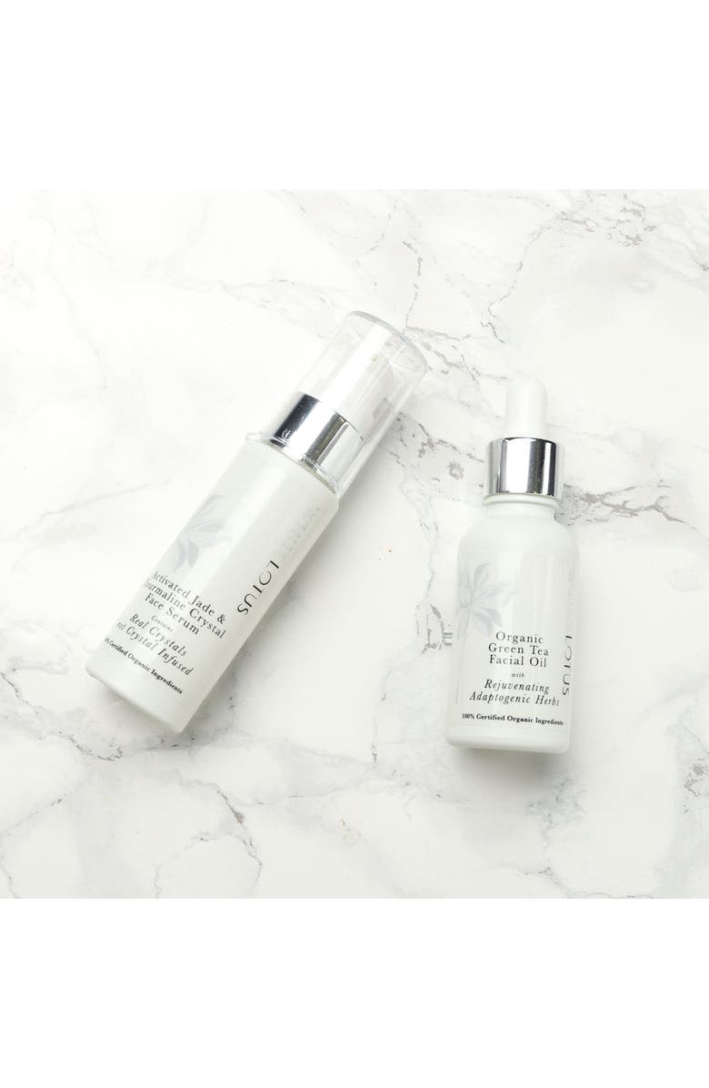 White Lotus Beauty Green Tea Facial Oil  With Rejuvenating Bioactive Herbs, Alternate, color, Green Tea Facial Oil