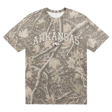 Men's Uscape Apparel Camo Arkansas Razorbacks Back Bay Heavyweight T-Shirt