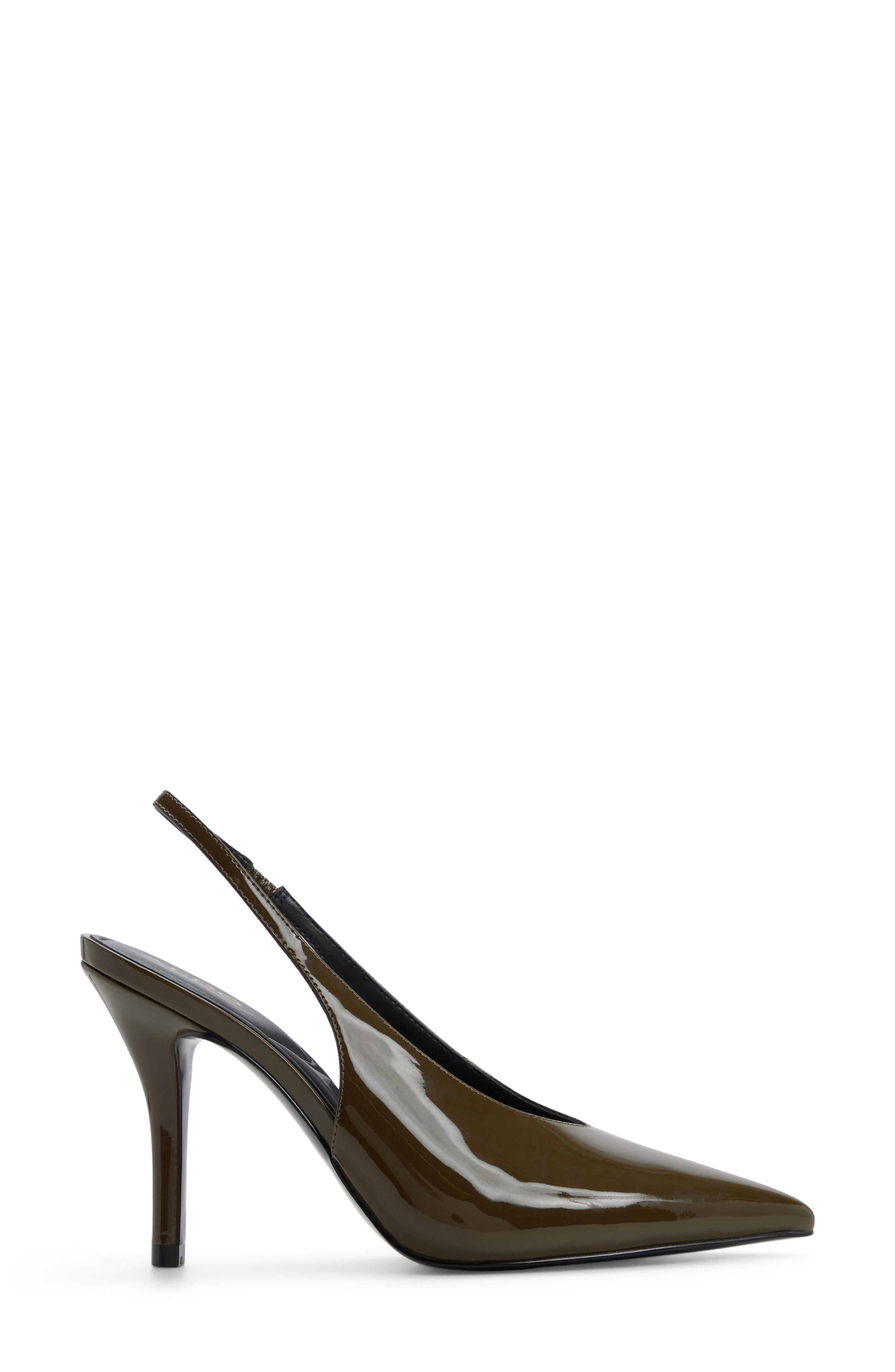 Arianell Slingback Pointed Toe Pump, Alternate, color, DARK GREEN