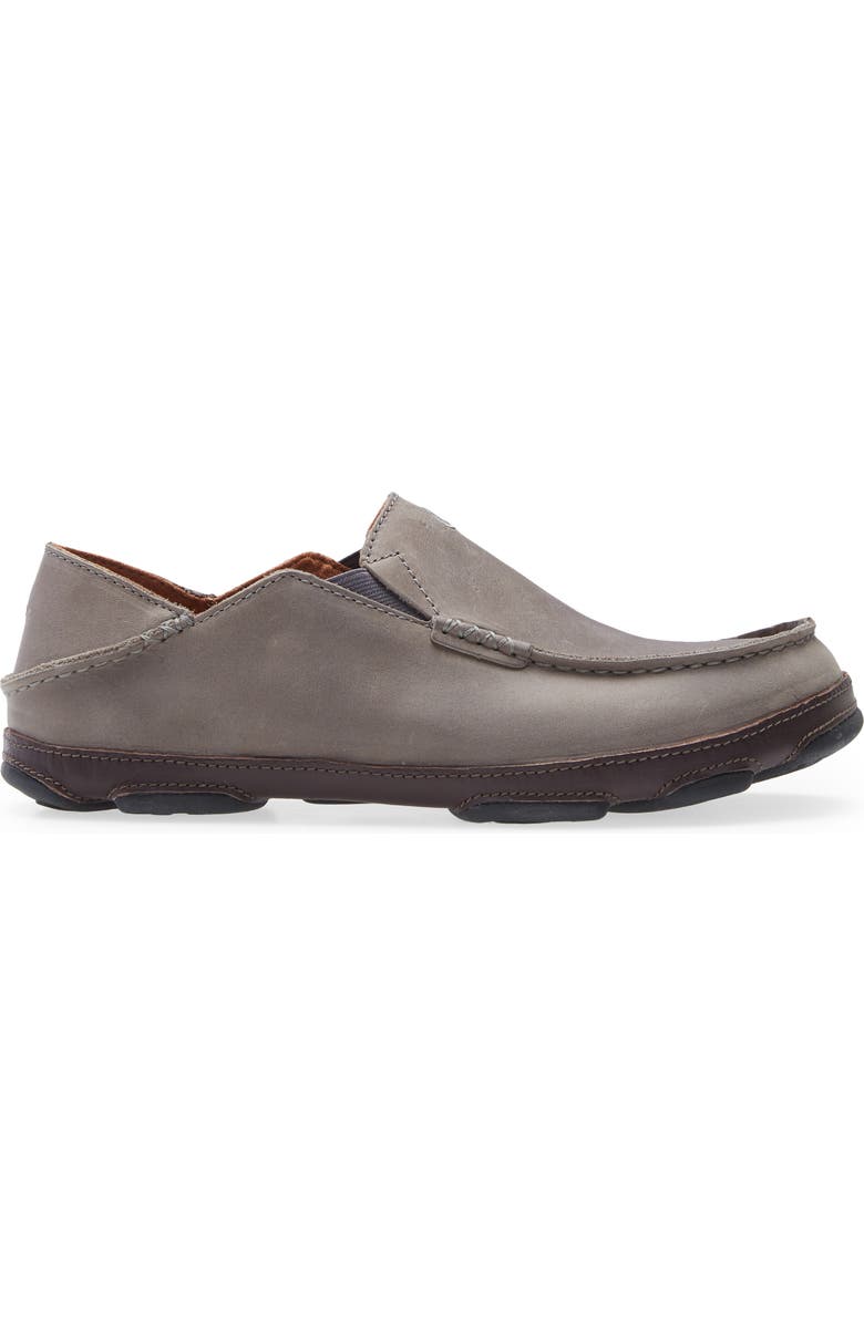 OluKai Moloa Slip-On, Alternate, color, Ash/ Dk Wood