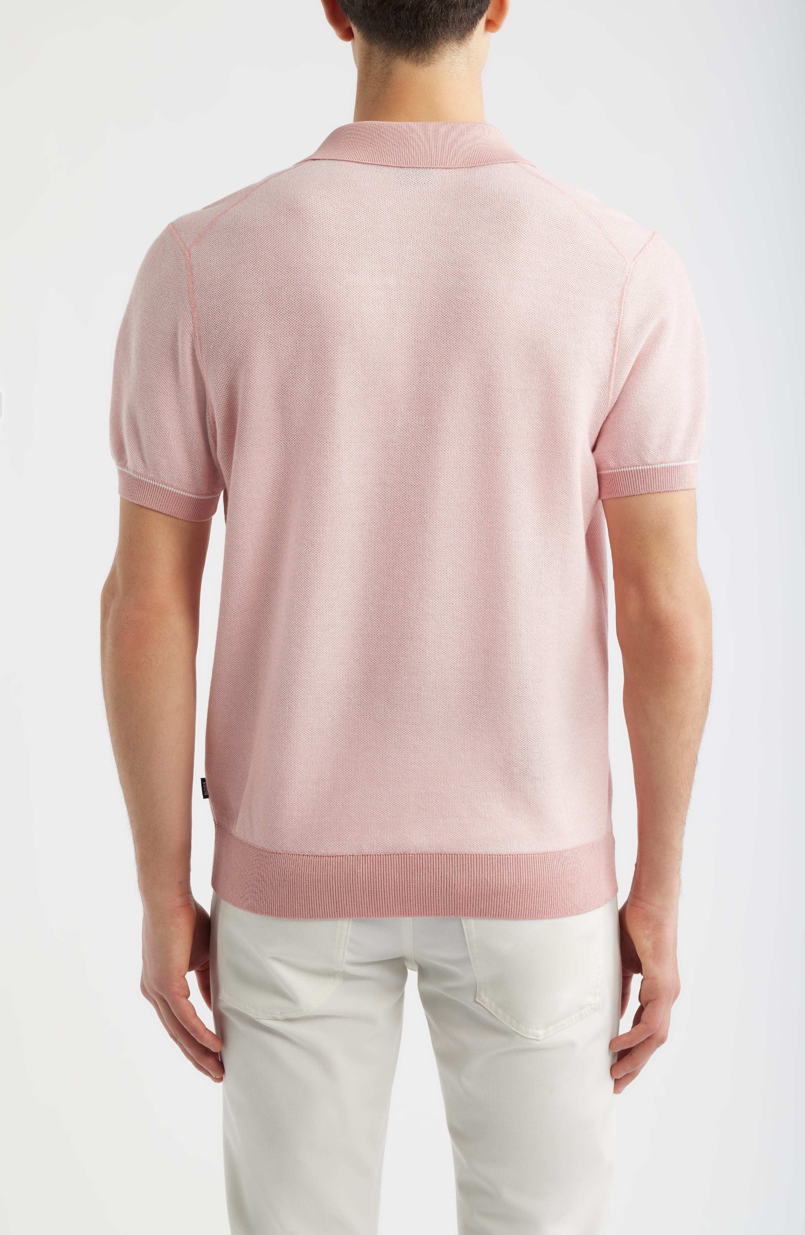 H-Narciso Stripe Johnny Collar Polo - image 4