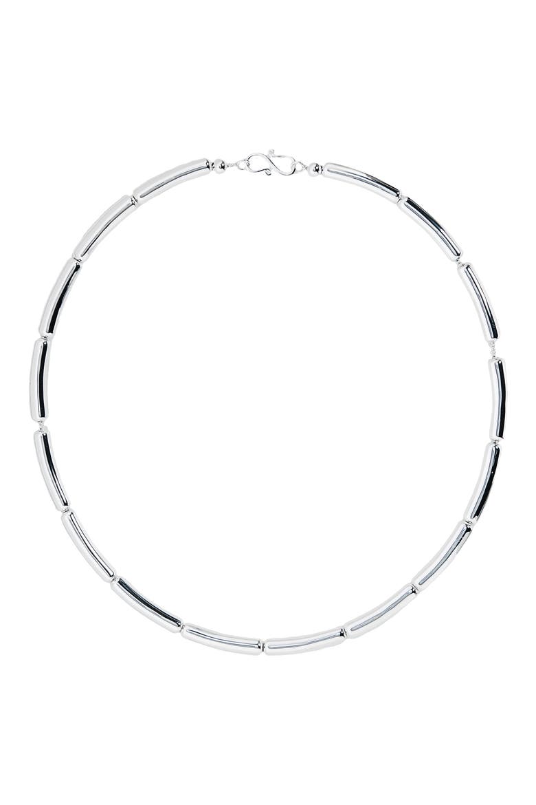 The Margaret Sterling Silver Necklace, Main, color, SILVER