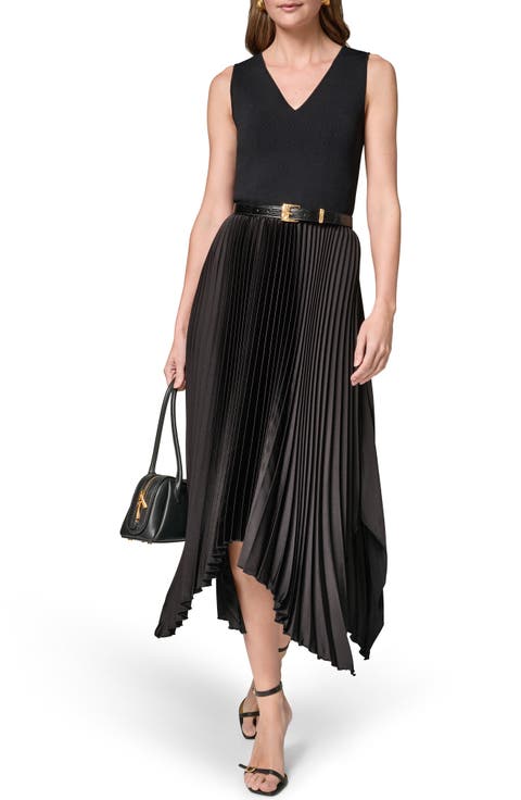 Sleeveless Pleated Dress