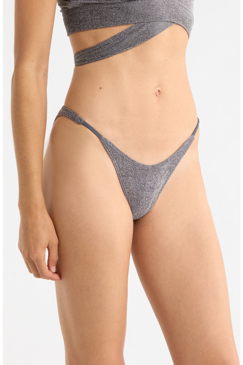 Blair Metallic Bikini Bottoms, Alternate, color, PAVEMENT