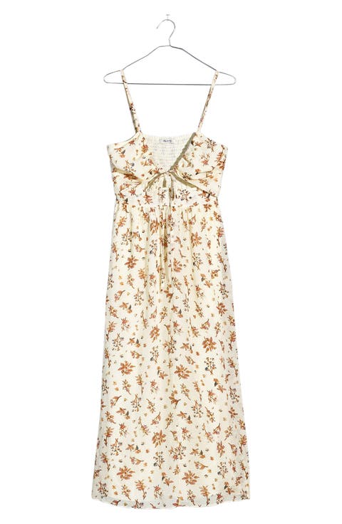Soren Floral Cutout Silk Sundress