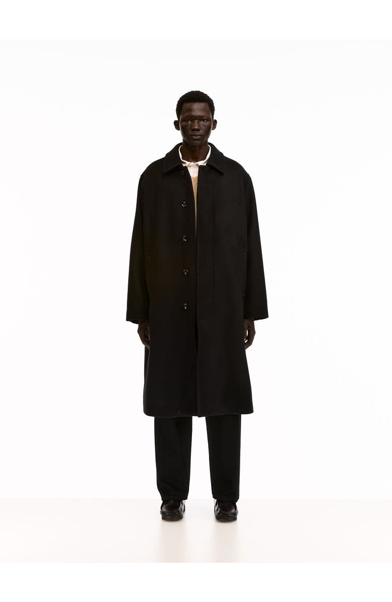 vowels Overcoat, Alternate, color, Black