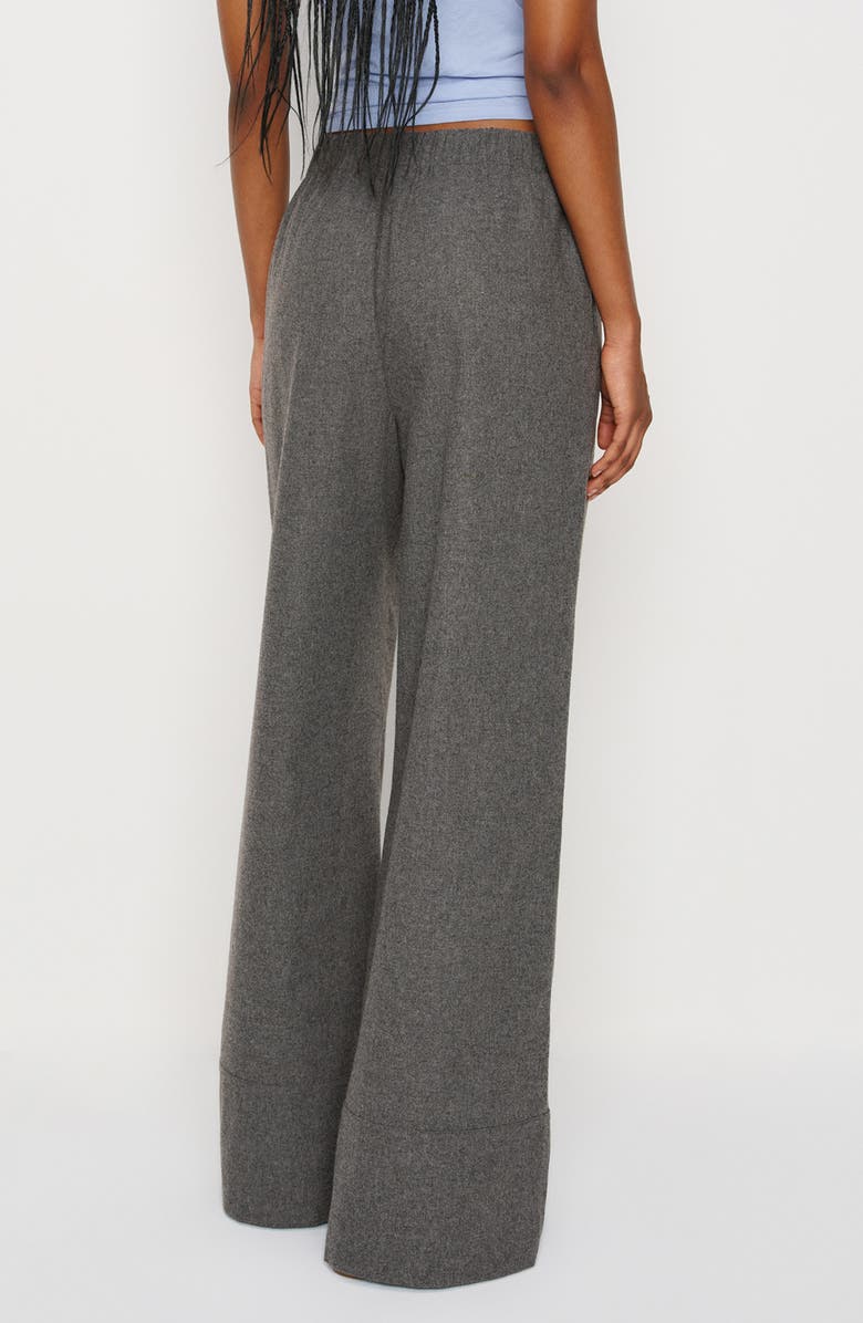 Reformation Fernando Wide Leg Pants, Alternate, color, Grey Wool