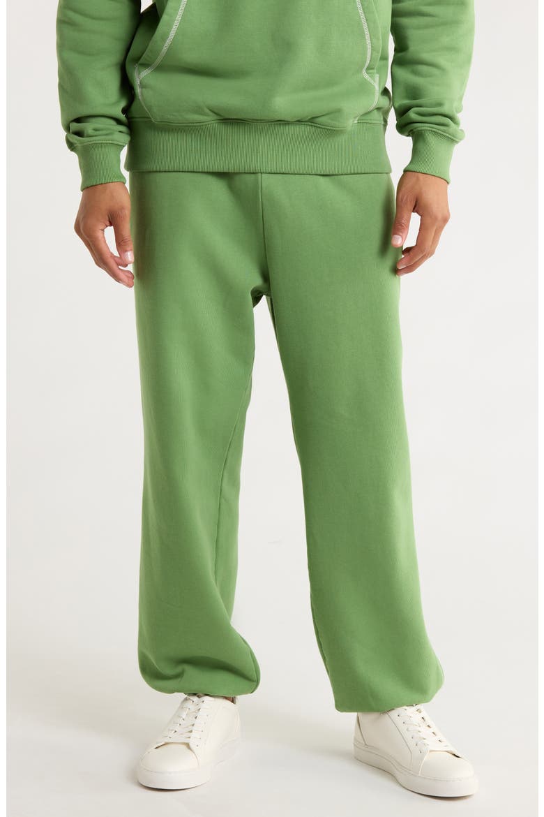 x Palmes Legacy Cotton Sweatpants, Main, color, GREEN ENGLISH IVY
