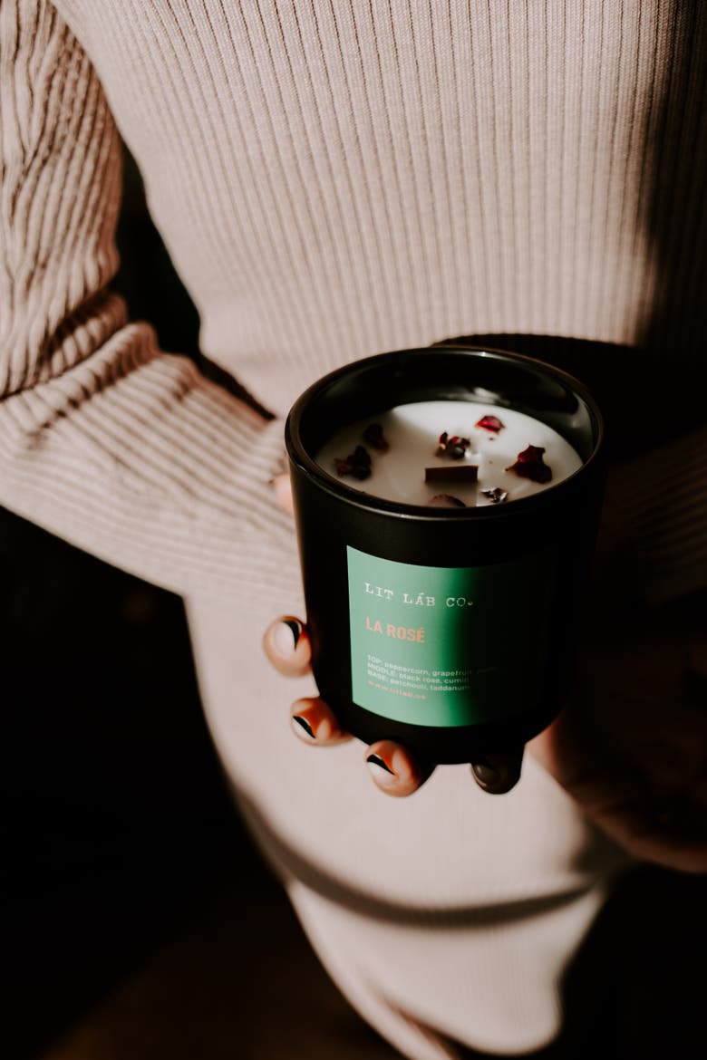 La Rose Candle, Alternate, color, Black