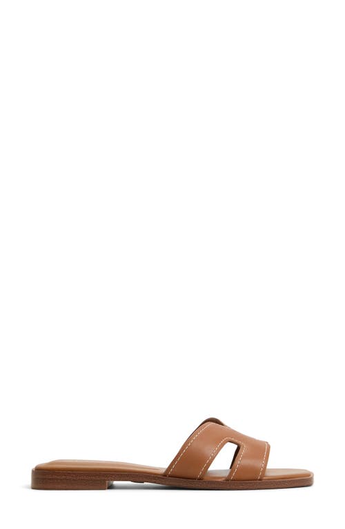 Shop Aldo Itsandal Slide Sandal In Medium Brown