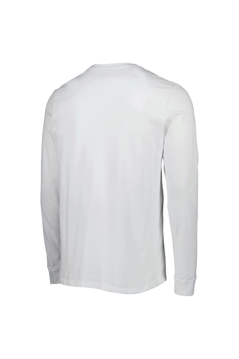 Men's Nike White Duke Blue Devils Team Practice Performance Long Sleeve T-Shirt, Alternate, color, White