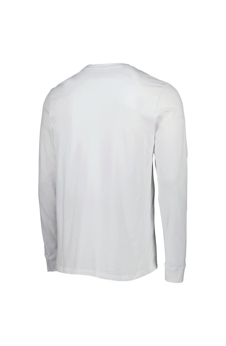 Nike Men's Nike White Duke Blue Devils Team Practice Performance Long Sleeve T-Shirt, Alternate, color, 