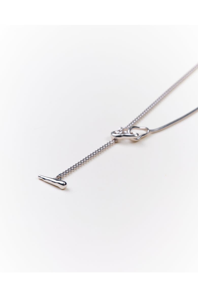 Alva Mixed Chain Necklace, Main, color, Recycled Sterling Silver