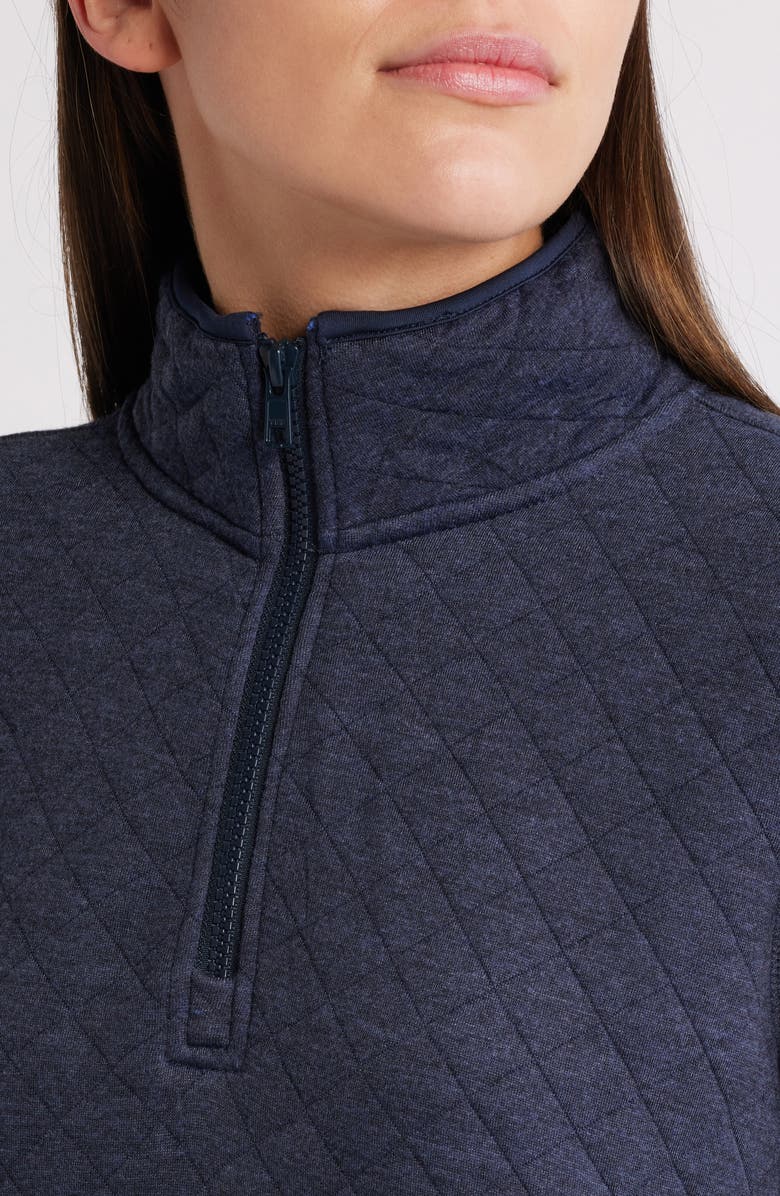 Marine Layer Corbet Quilted Half Zip Pullover, Alternate, color, 