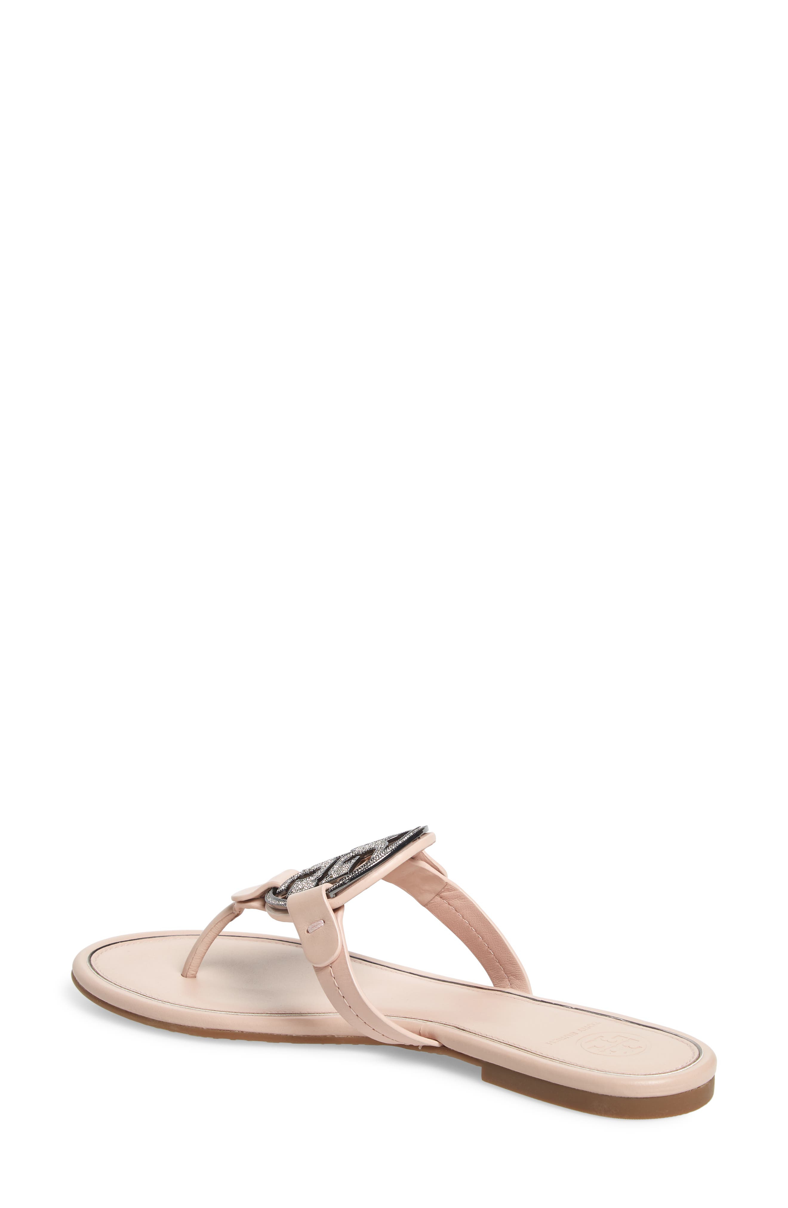 Miller Crystal Logo Flip Flop, Alternate, color, SEA SHELL PINK