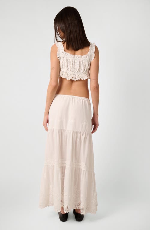 Weworewhat Cotton Tiered Maxi Skirt