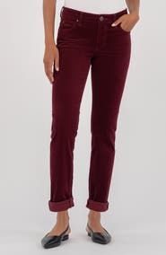 KUT from the Kloth Catherine Stretch Cotton Corduroy Boyfriend Pants