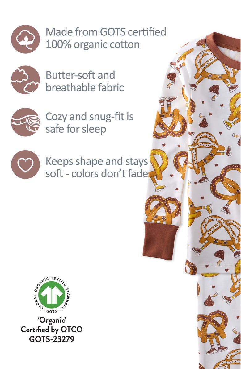 BUTTERBLU Kids' Zen Two-Piece Organic Cotton Pajamas, Alternate, color, 