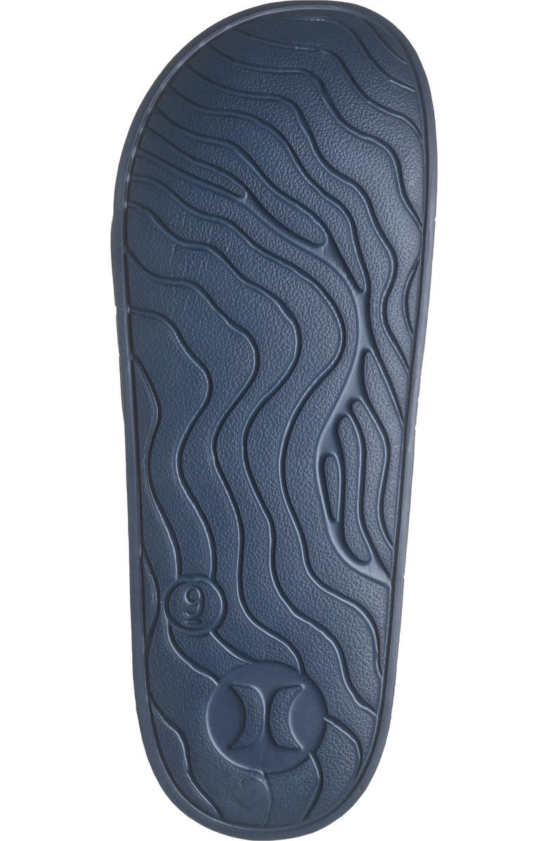Hurley Logo Slide Sandal, Alternate, color, Navy