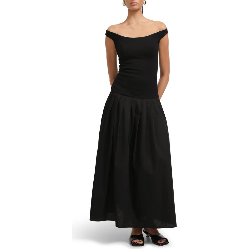 Marcella Selene Off the Shoulder Dress in Black at Nordstrom, Size Xx-Large