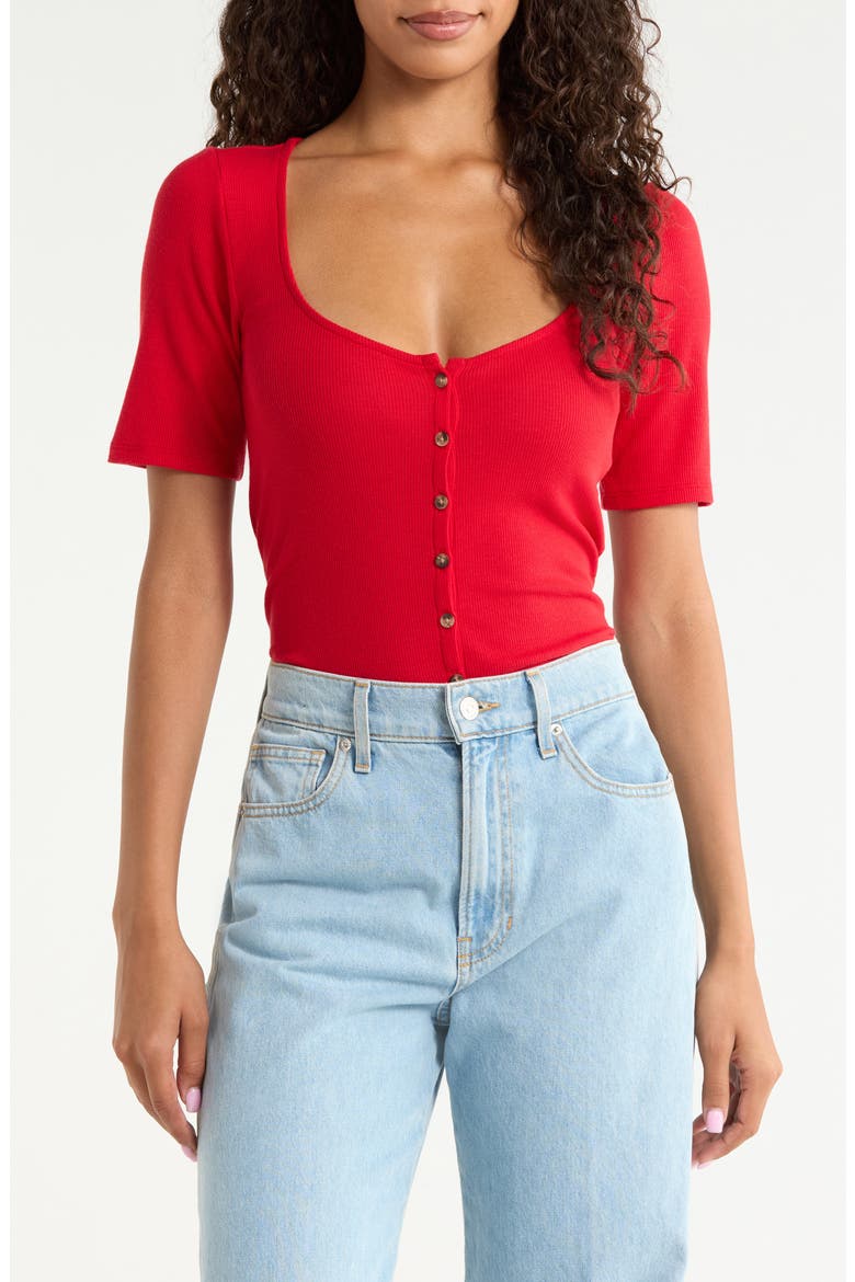 Featherweight Freestyle Button-Up Shirt, Main, color, TANGO RED