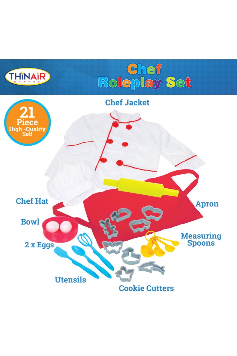Chef Roleplay Set, 21 Pieces, Alternate, color, Multicolored