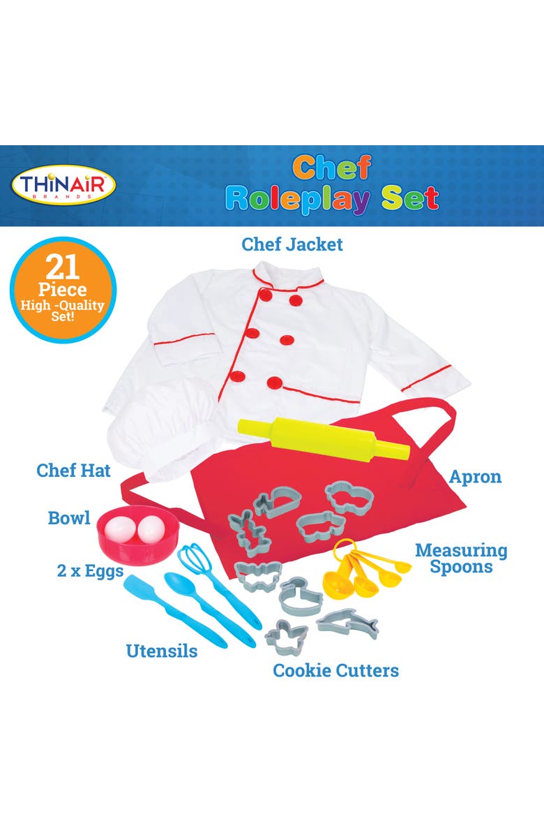 Playful Minds Chef Roleplay Set, 21 Pieces, Alternate, color, Multicolored