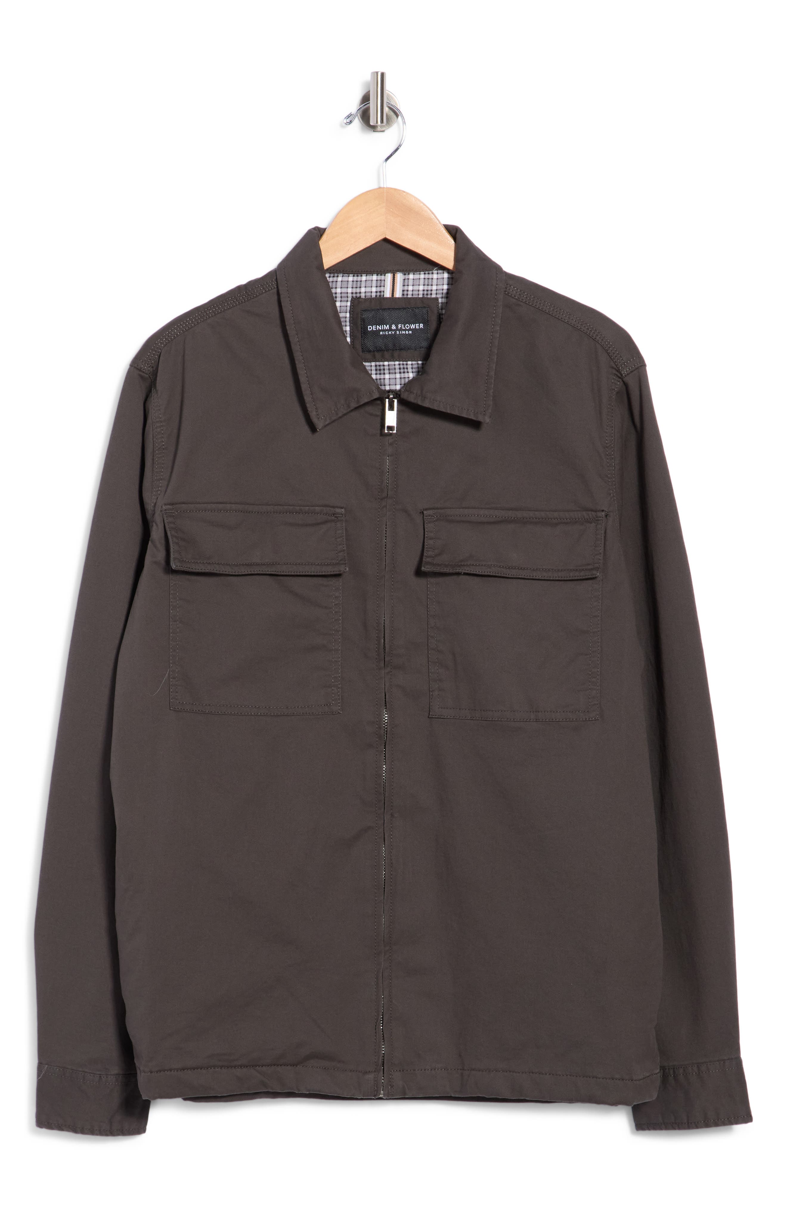 Cotton Twill Overshirt Jacket