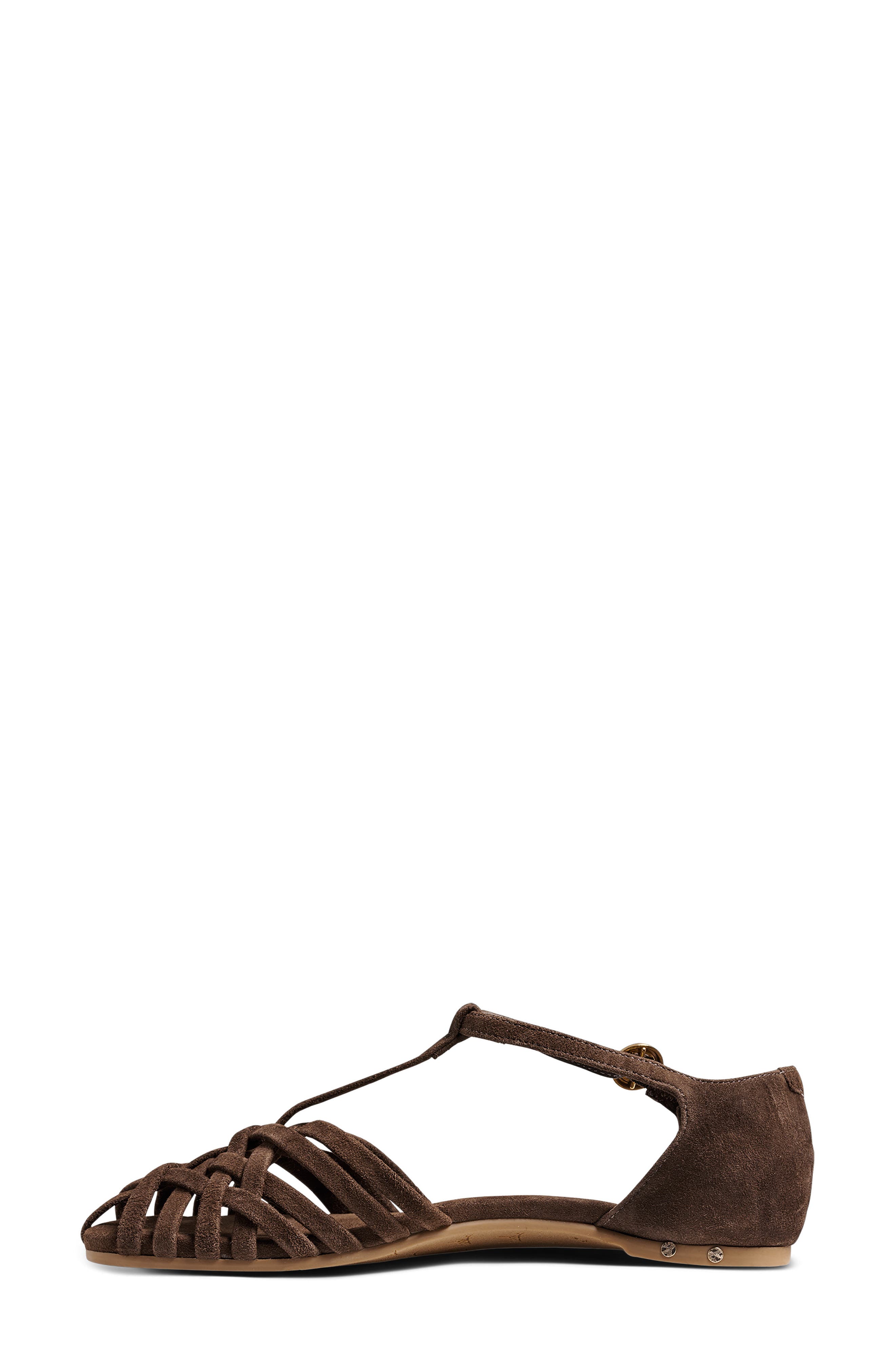 Wren Leather Sandal, Alternate, color, COFFEE
