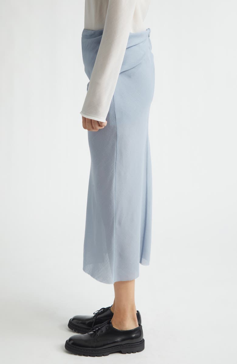 RIER Draped Bias Cut Wool Skirt, Alternate, color, Avio Gaze