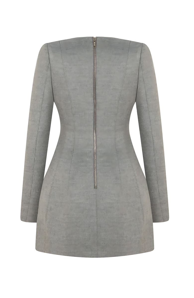 Nocturne Padded Shoulder Long Sleeve Minidress, Alternate, color, 