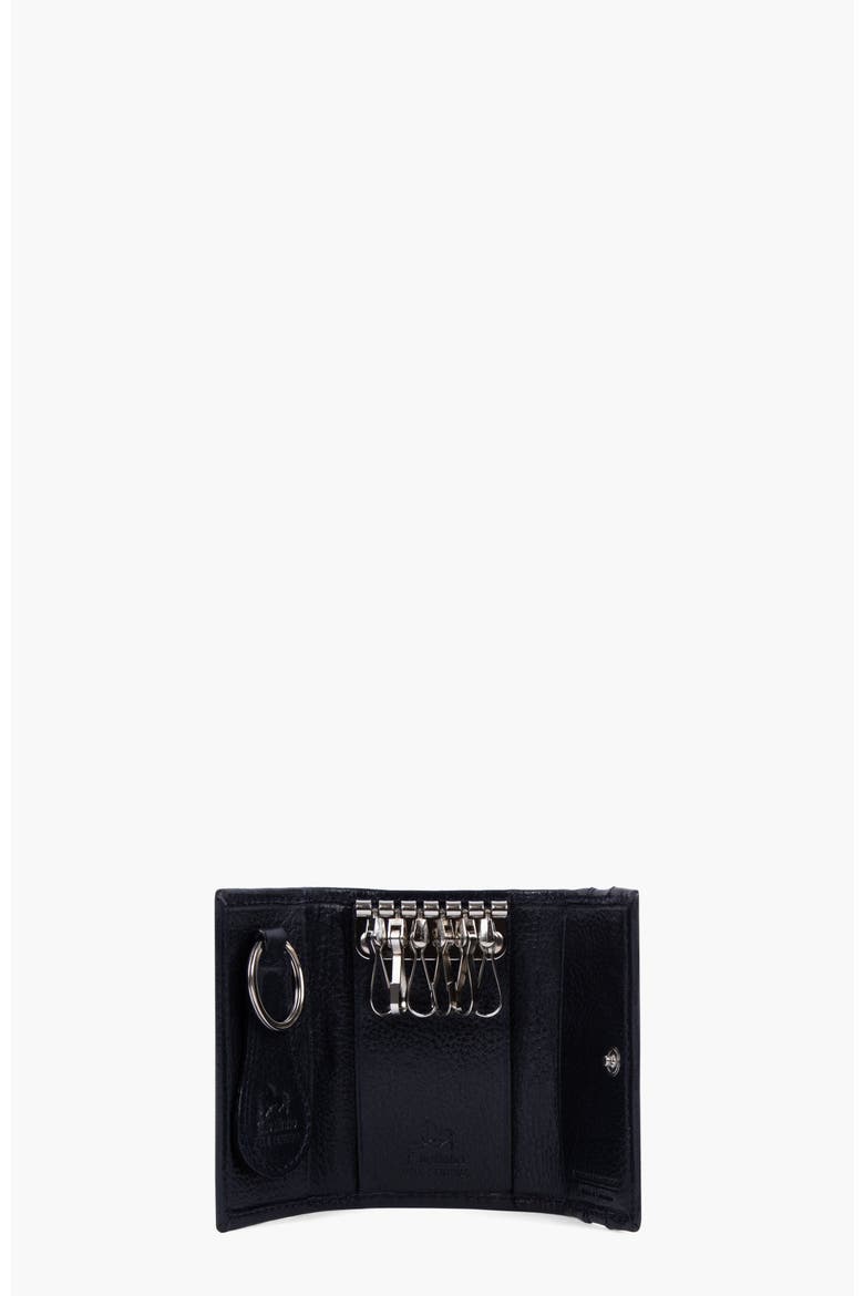 Di Cavallo Trifold Leather Key Holder Wallet 535, Alternate, color, Navy