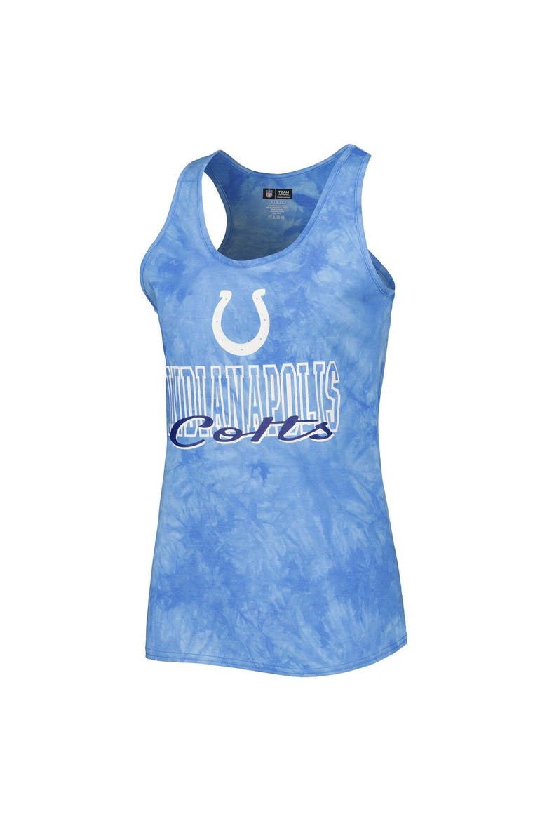 Women's Concepts Sport Royal Indianapolis Colts Billboard Scoop Neck Racerback Tank and Shorts Sleep Set, Alternate, color, Royal