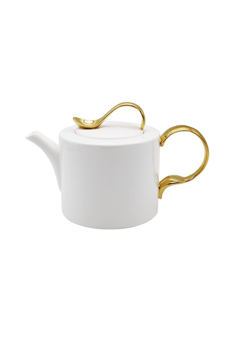 Cutlery Low Teapot, Main, color, Multi
