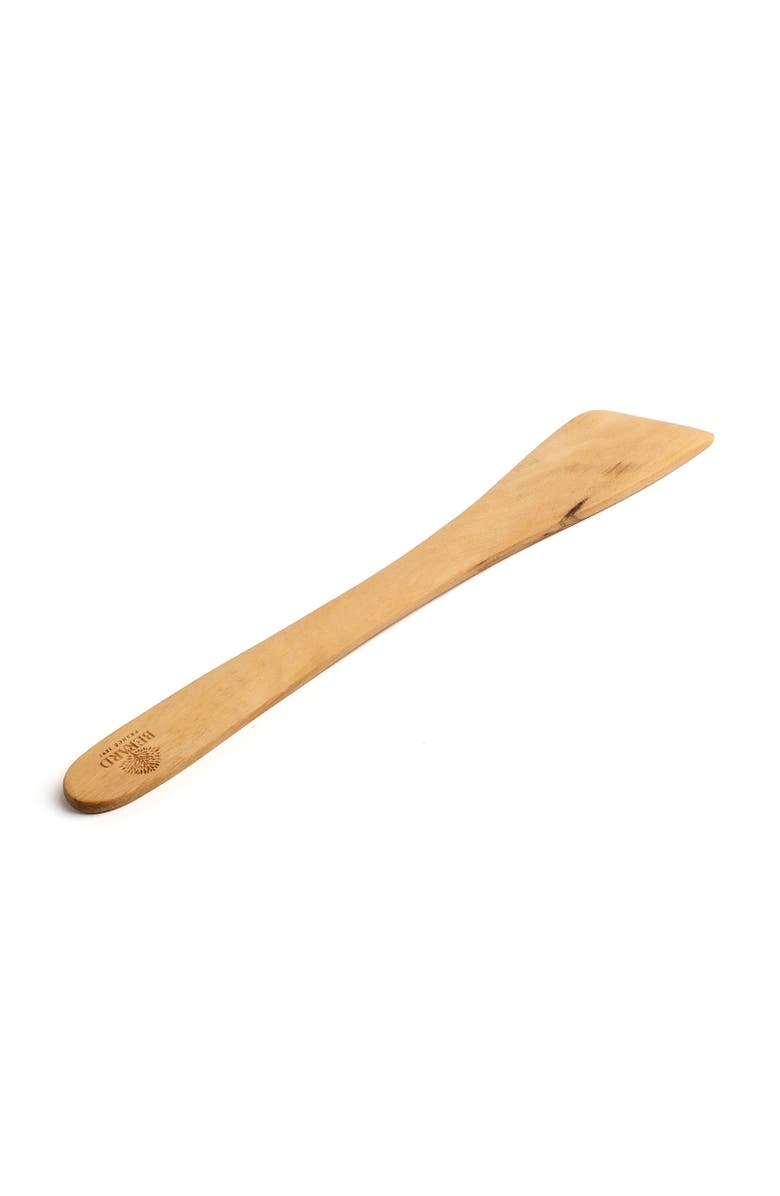 Berard Contour Olive Wood Straight Beveled Spatula, 12-Inch, Main, color, Brown