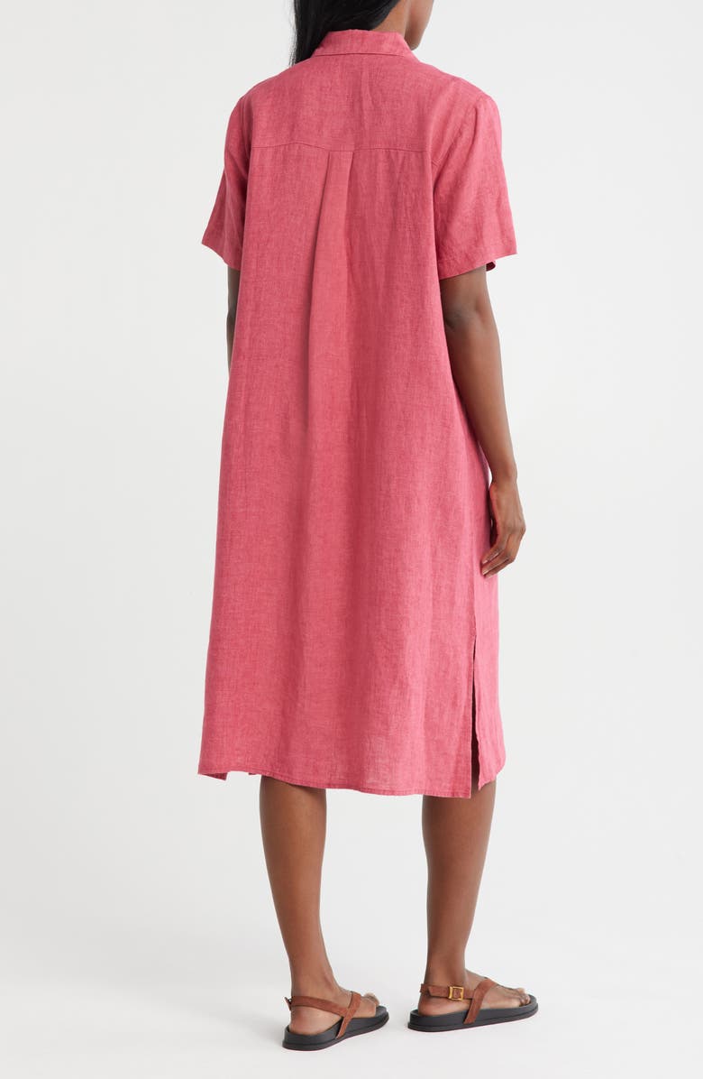 Eileen Fisher Organic Linen Button-Up Dress, Alternate, color,