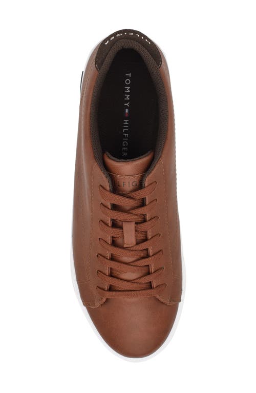 Tommy Hilfiger Risher Lace-up Sneaker In Cognac/dark Brown