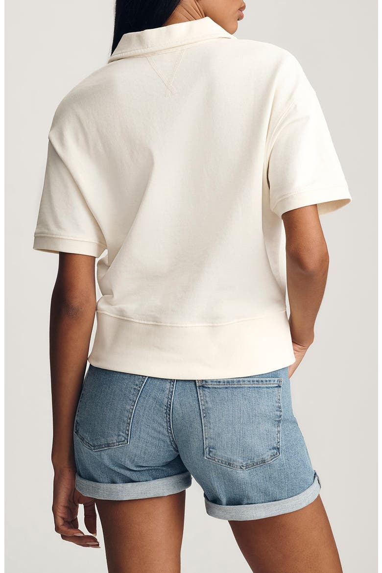 Polo Sweatshirt, Alternate, color, WHISPER WHITE